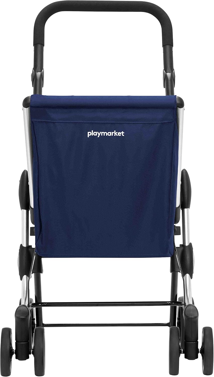 Klappbarer Einkaufswagen, Blau (Navy)