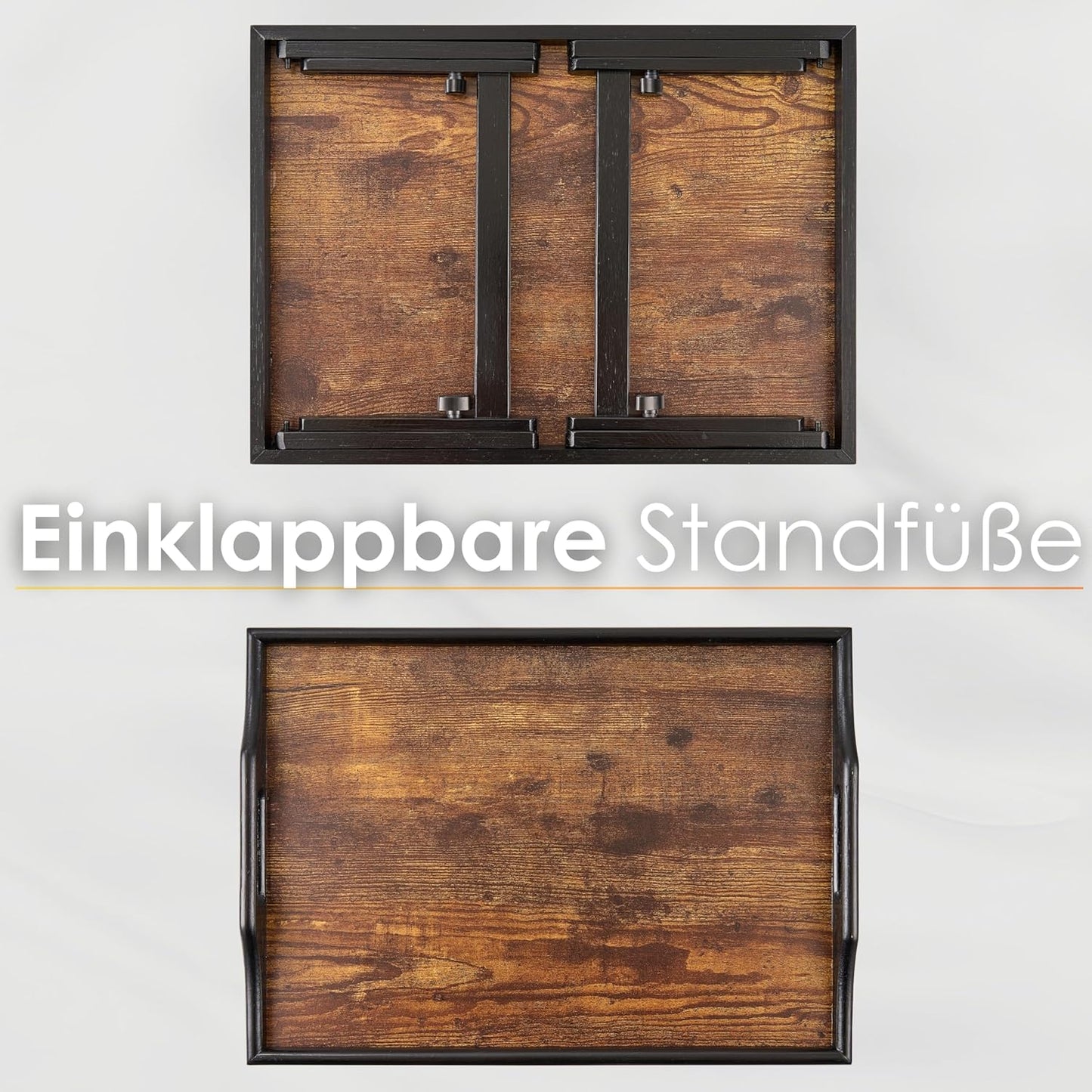 Klappbarer Bambus-Laptopständer & Frühstückstablett