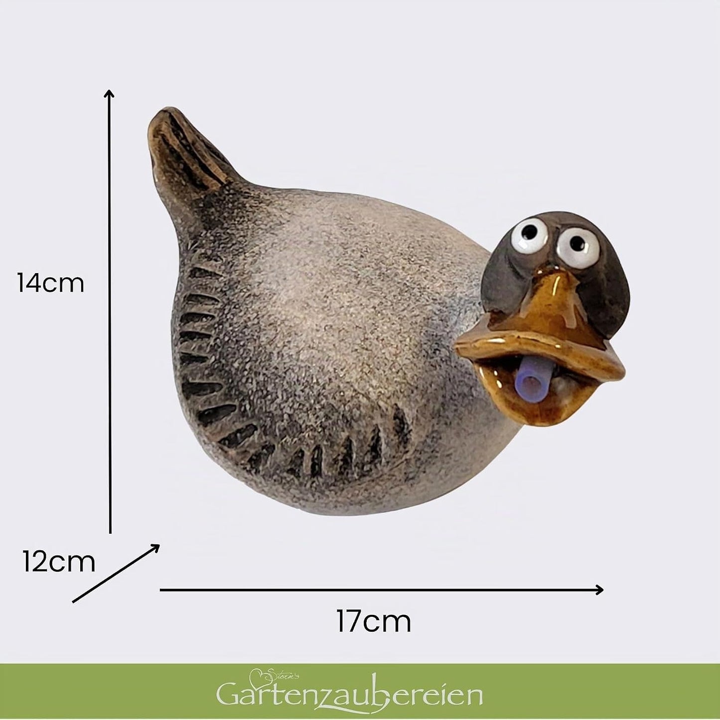 Solar-Wasserspeier Ente