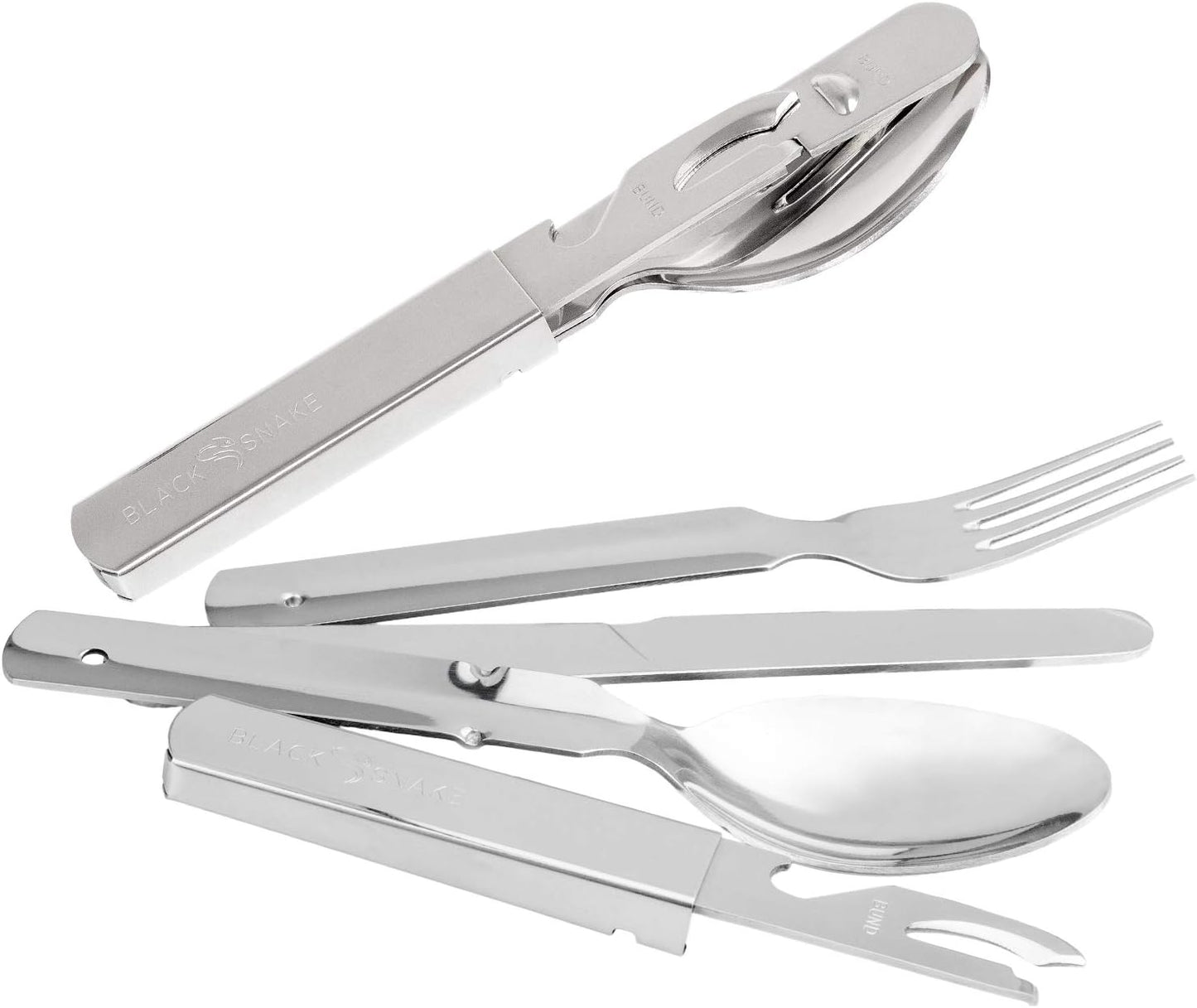 Essbesteck Camping-Set BW Stil für 2 Personen, 2 Personen Set