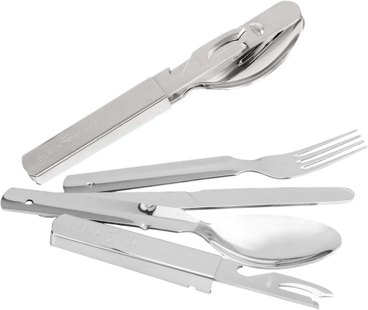 Essbesteck Camping-Set BW Stil für 2 Personen, 2 Personen Set