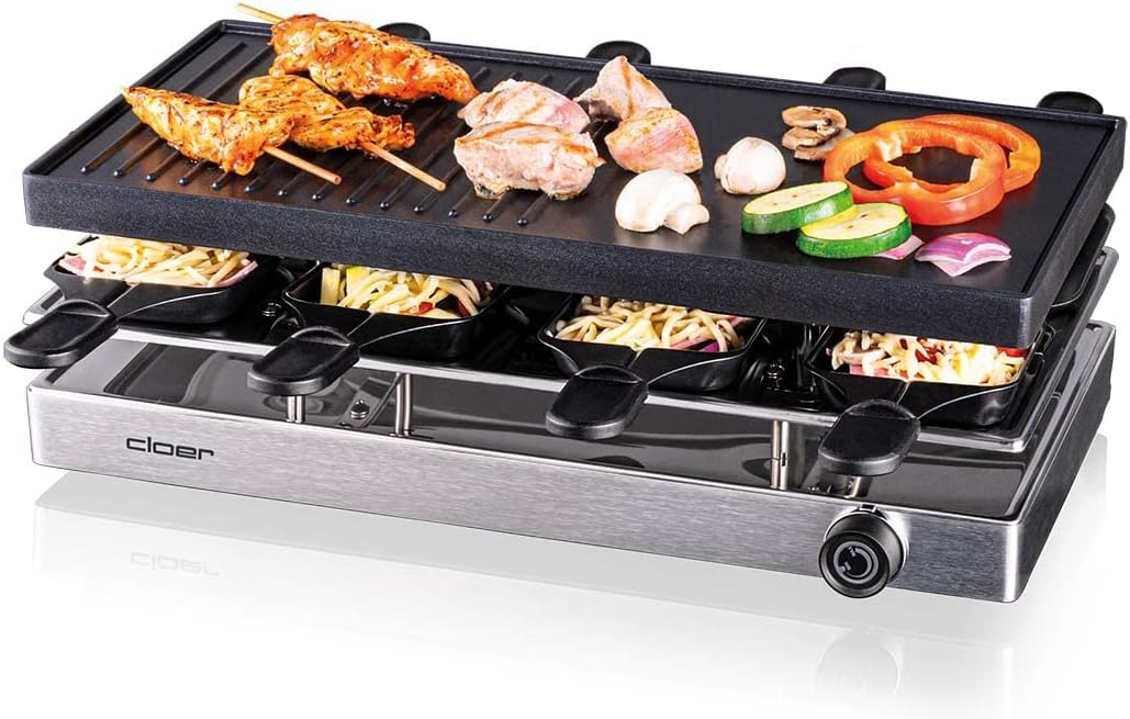 Raclettegrill 6458, 8 Pfännchen