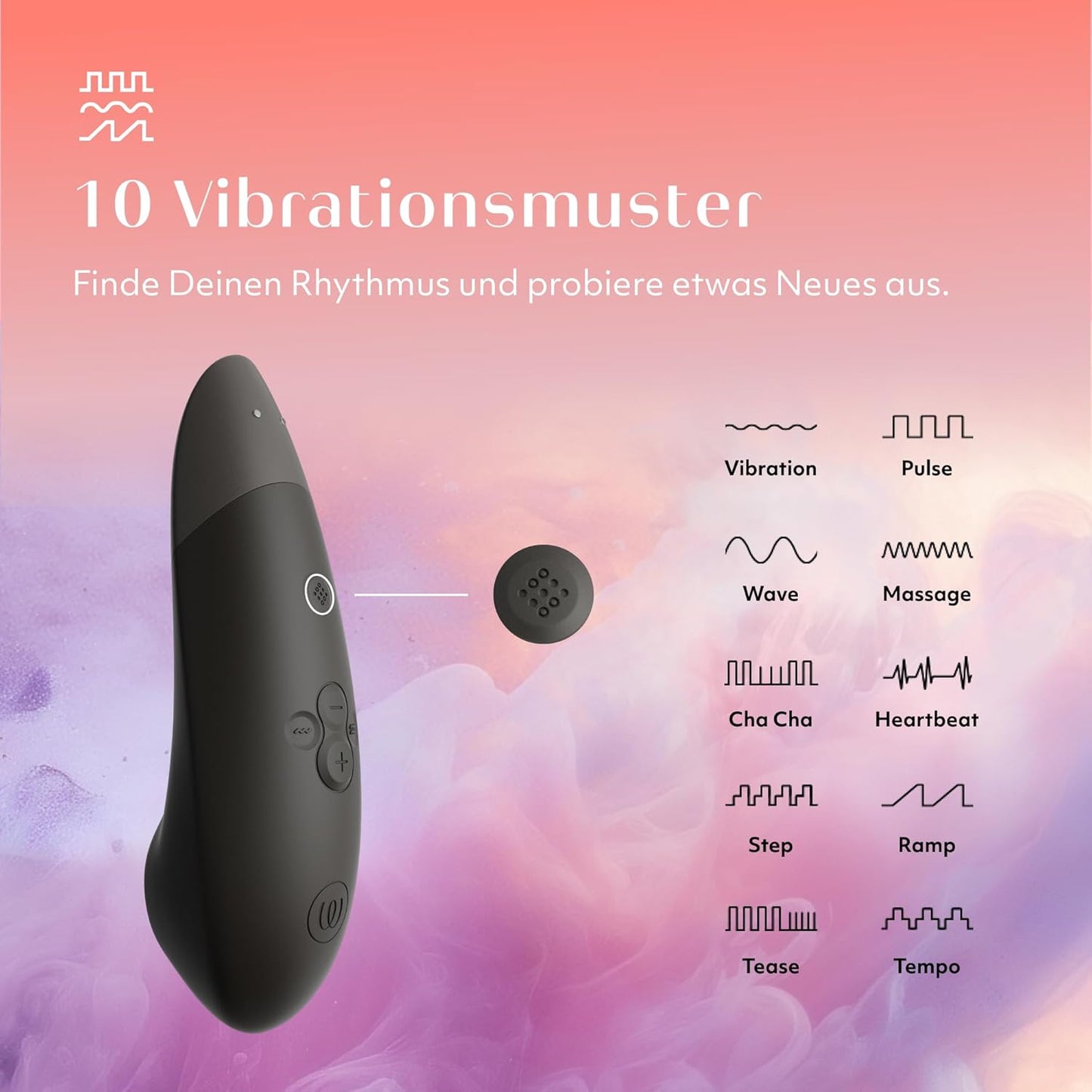 Enhance 2 in 1 Klitoris-Stimulator, Schwarz