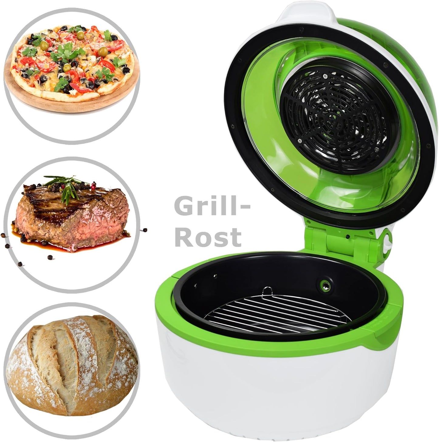 Turbo-Heissluftfritteuse mit LED-Display