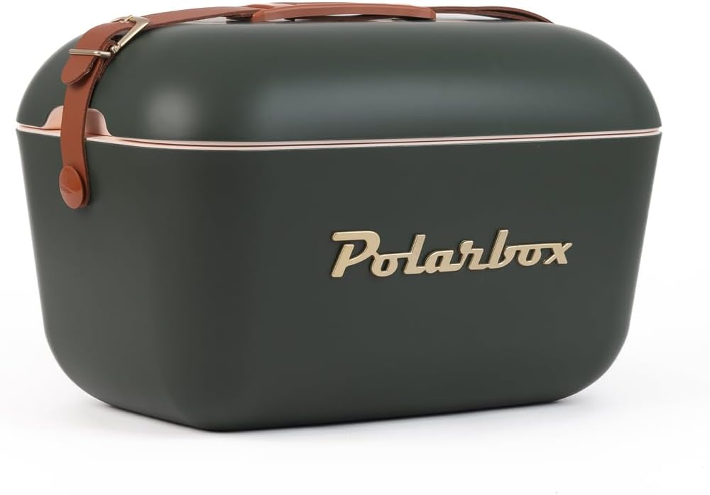 Passive Kühlbox im Retro-Design (20 L), 20 L Waldgrün