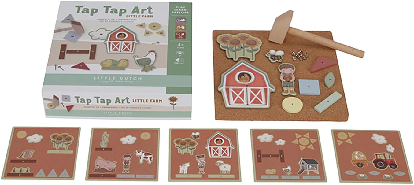 Tap Tap Art Hammerspiel Nagelspiel Little Farm, Little Farm