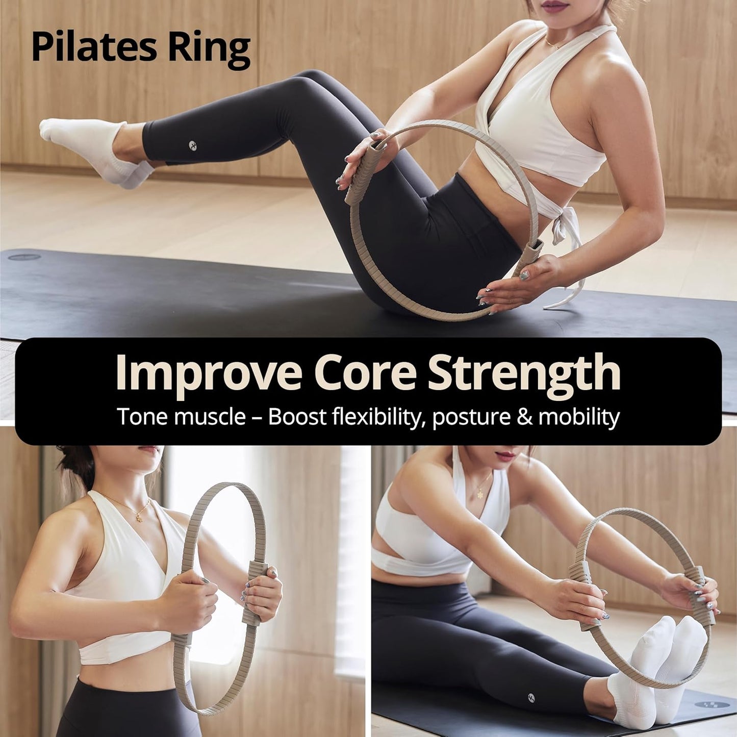 Pilates-Ring für Ganzkörper-Workouts, Stone