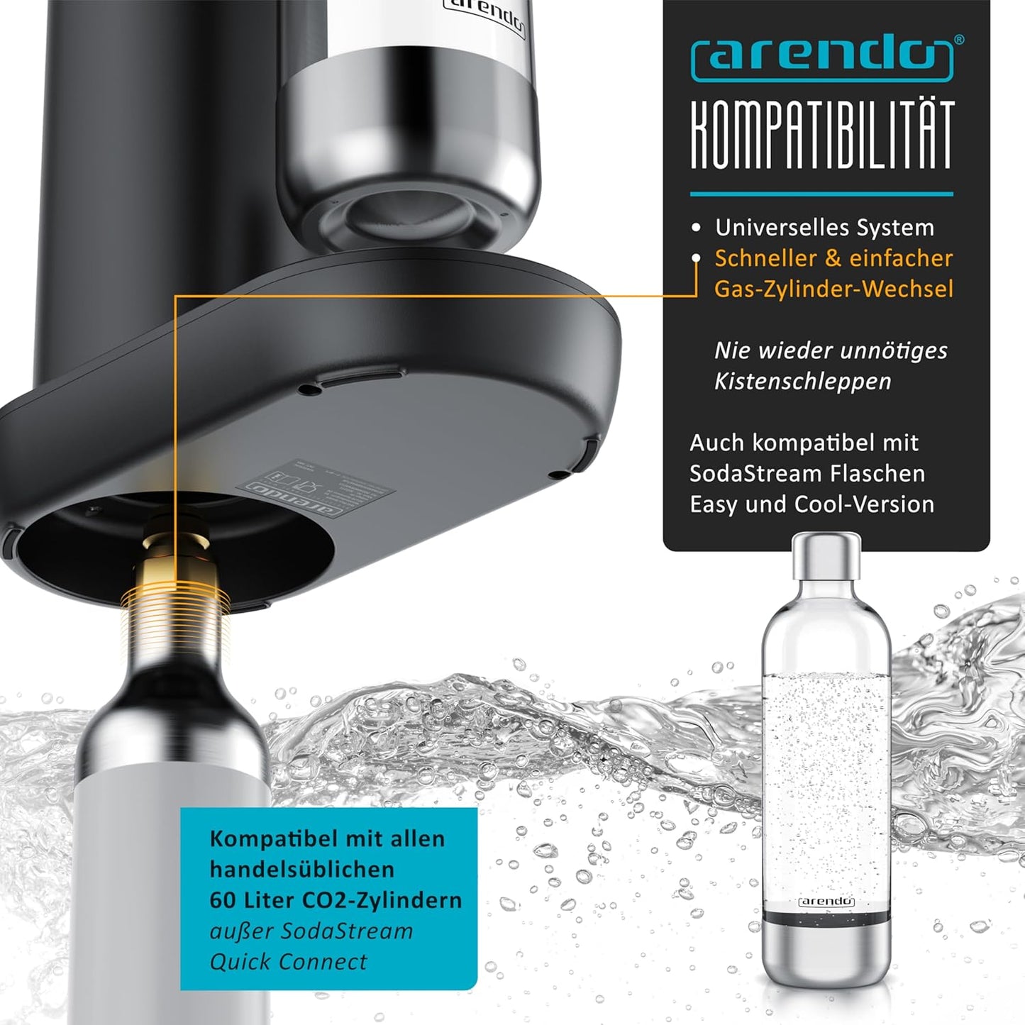 Soda Maker Wassersprudler, A: Schwarz