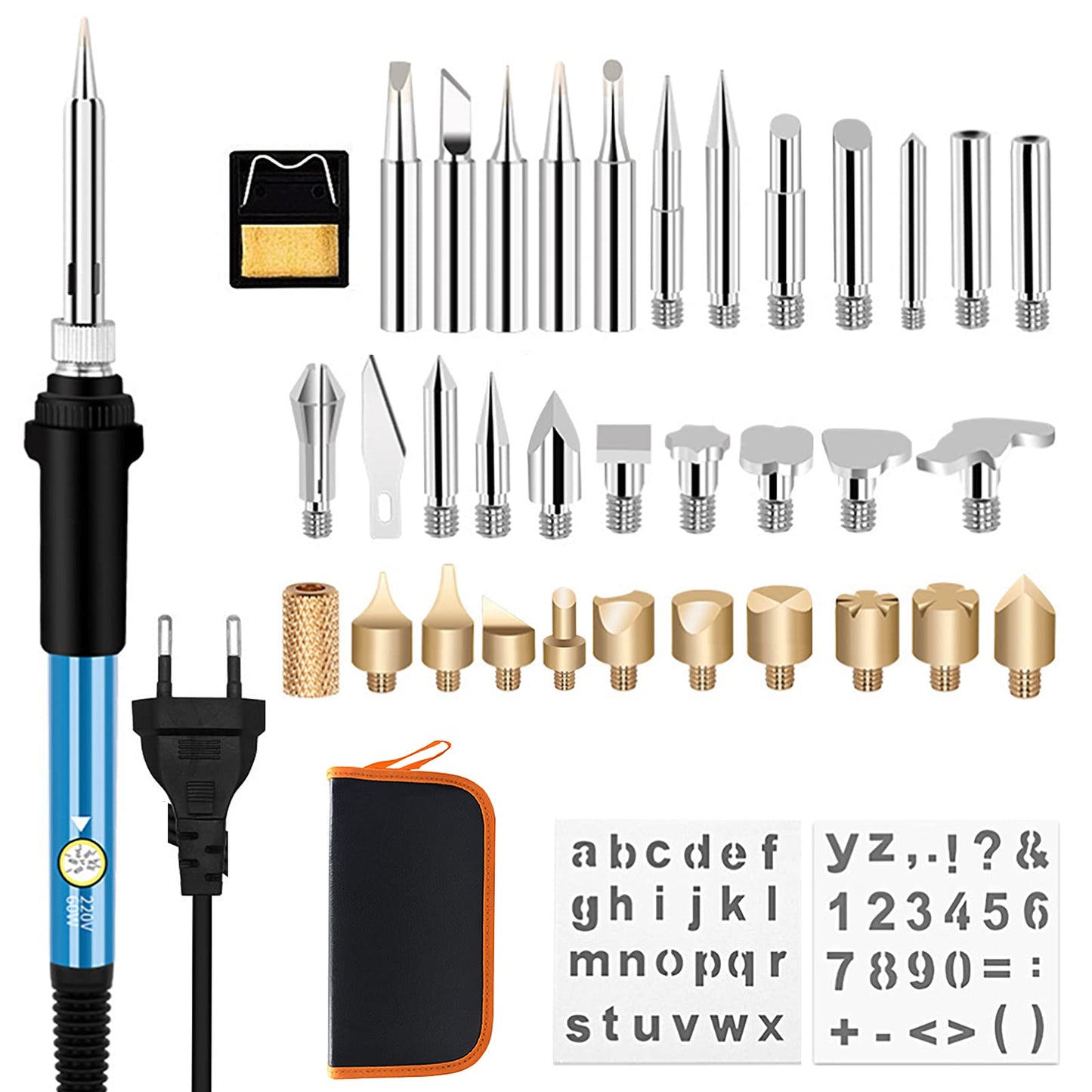 37-teiliges Brandmalerei-Set