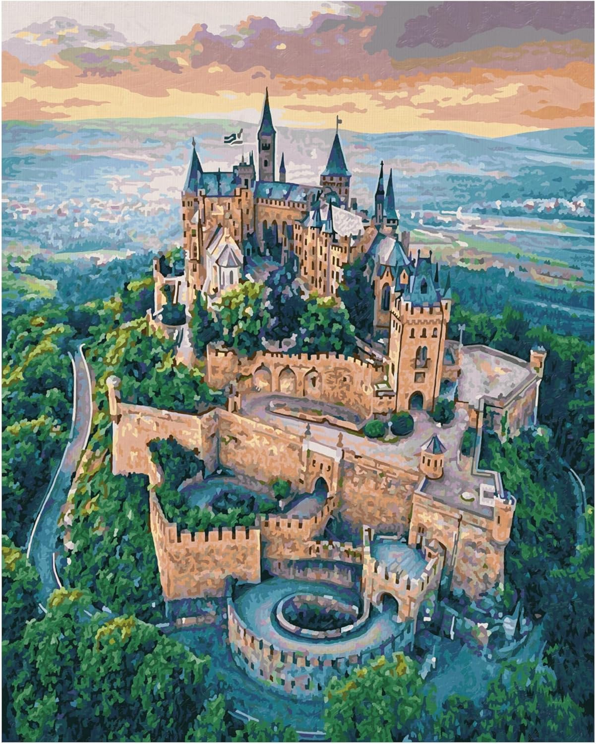 Malen nach Zahlen Burg Hohenzollern