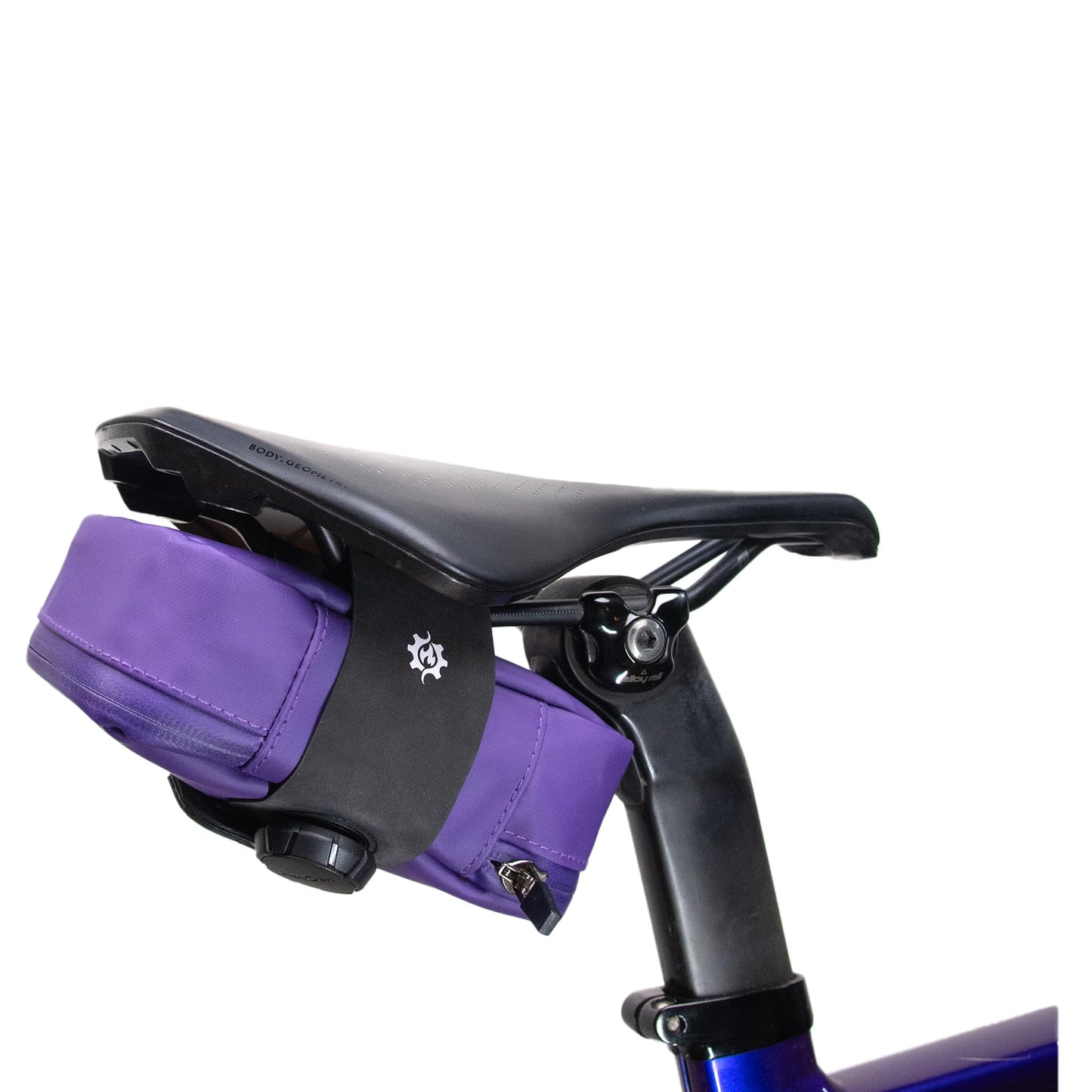 Magnetische Velosatteltasche 0,69 l, Lila L