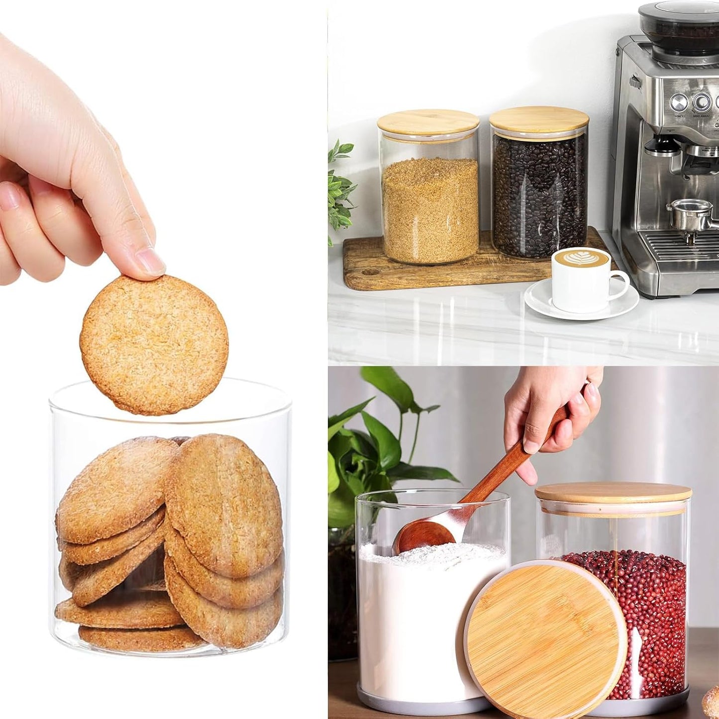 4-teiliges Vorratsgläser Set