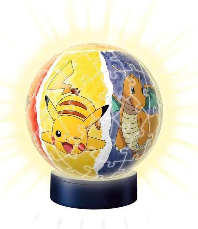 Nachtlicht Pok'émon, 3D Nachtlicht Puzzleball Pokémon Single