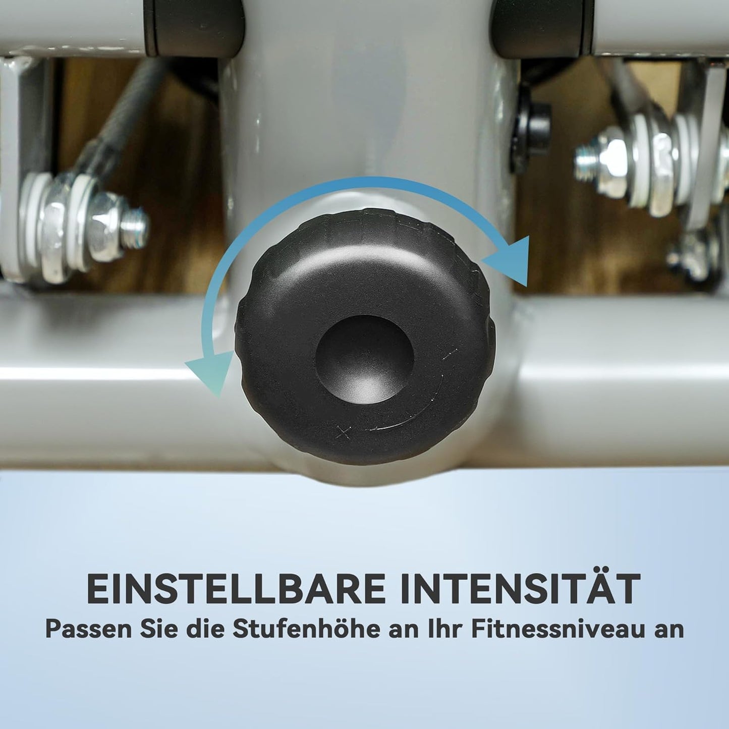 Mini-Stepper mit Power Ropes und LCD-Display