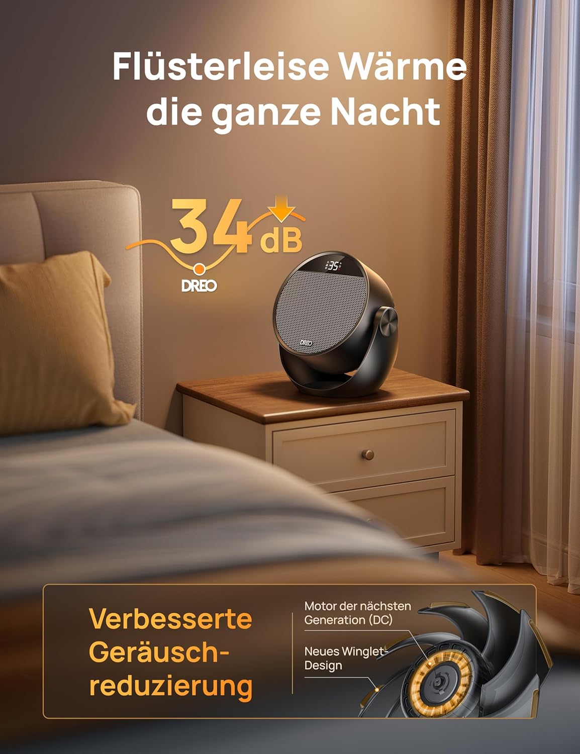 Heizlüfter, Schwarz