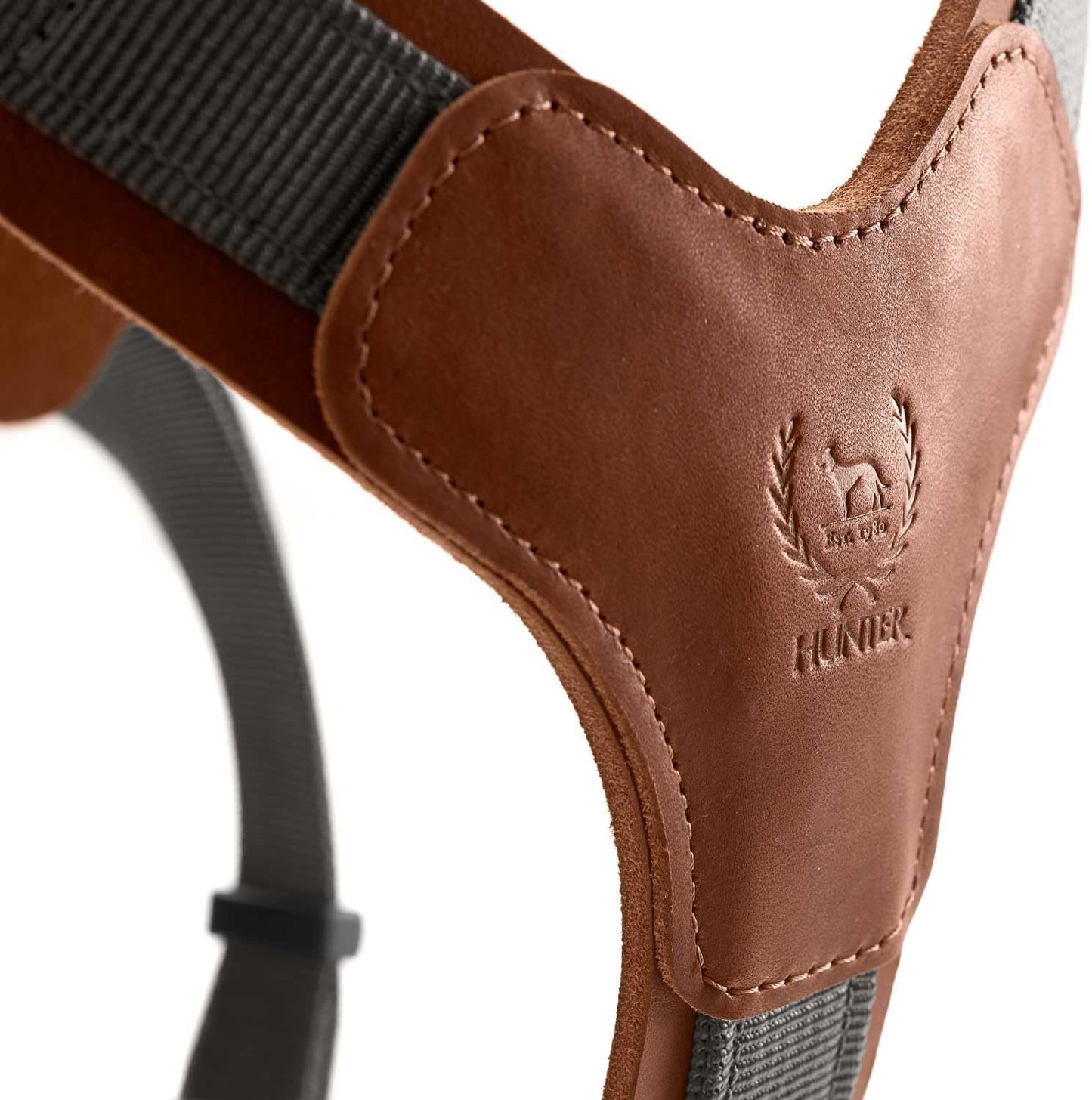 Geschirr Aalborg Mixed für Hunde, cognac/grau 46 - 67 cm
