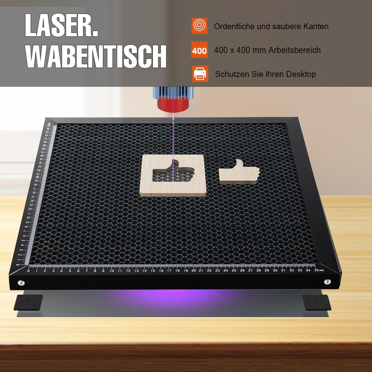 Arbeitstisch für Laser-Graviermaschine (400x400 mm)