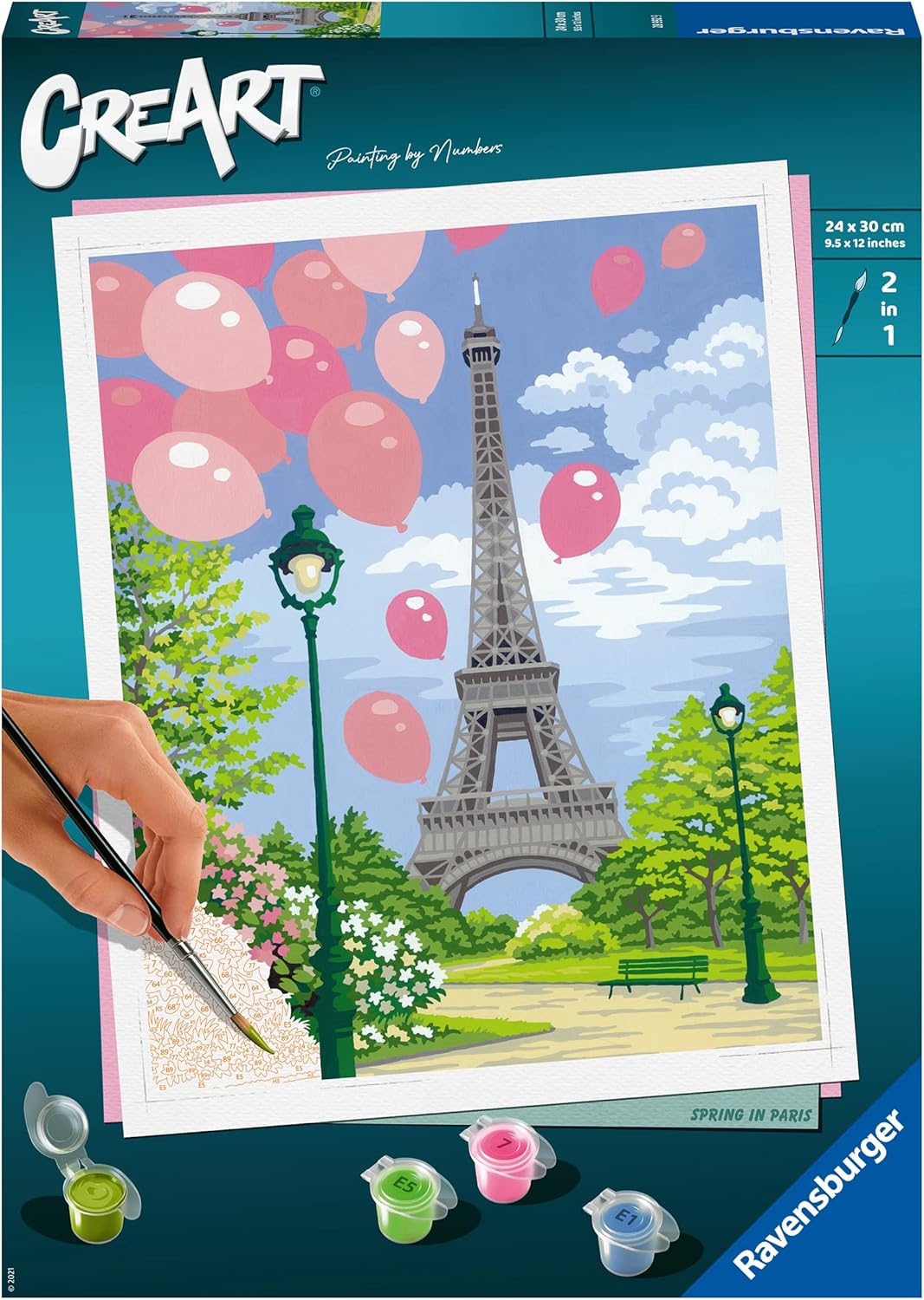CreArt Malen nach Zahlen Frühling in Paris, Neue Version