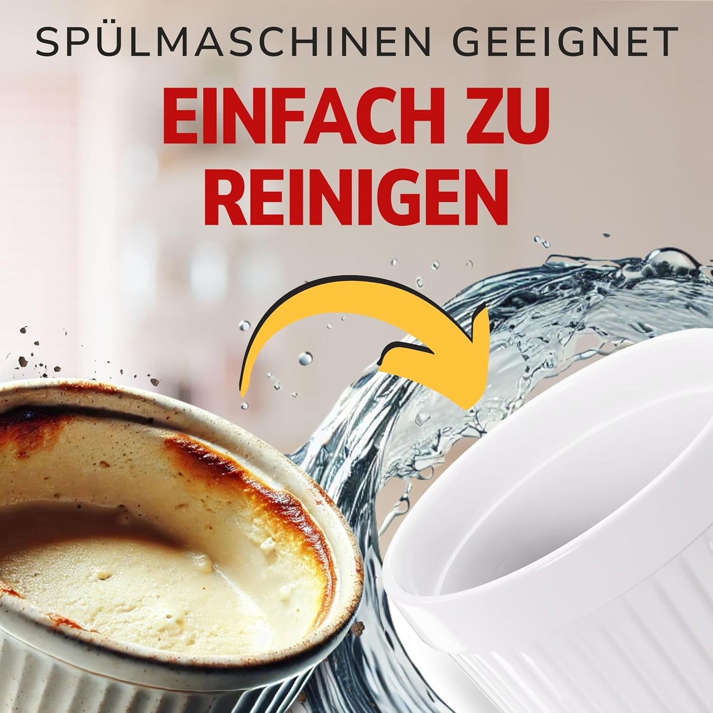 Ofenfeste Soufflé Förmchen, 12 count
