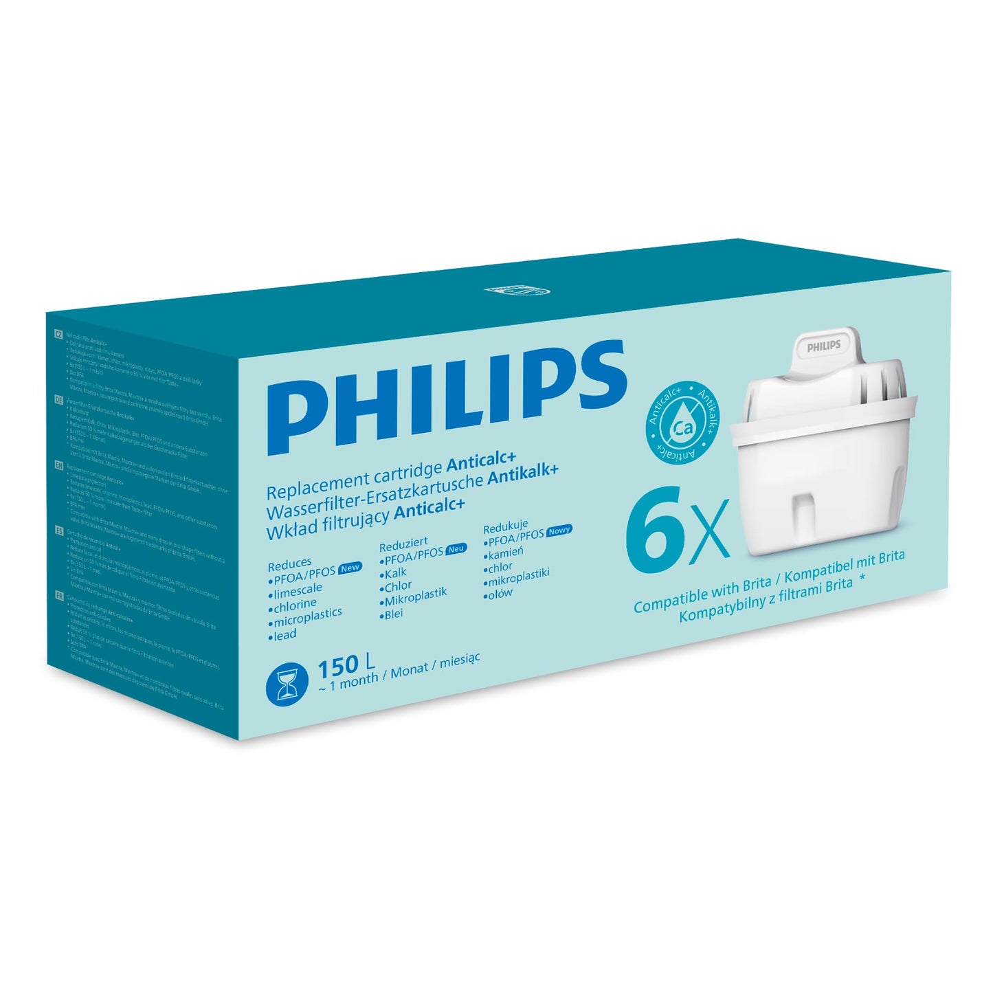 AWP230P6/31 Wasserfilterkartuschen Softening+ 6-pack, 6er-Pack Antikalk+