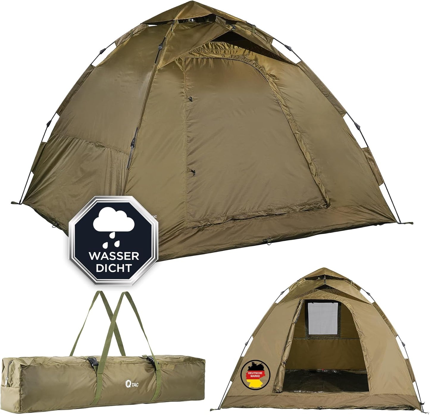 Ruck Zuck Bivvy 2-Mann-Angelzelt, 300 x 300 x 160 cm