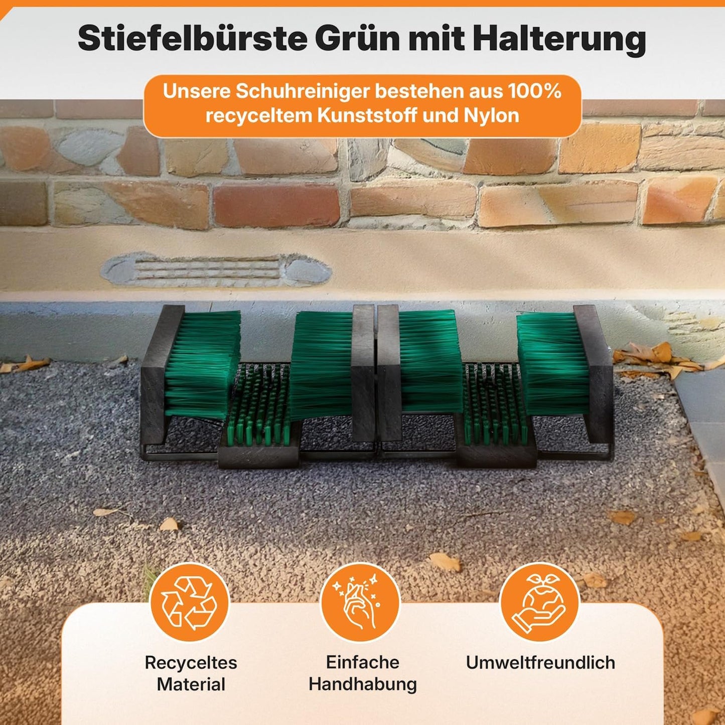 Robuster Schuhabstreifer, 60x30cm Grün