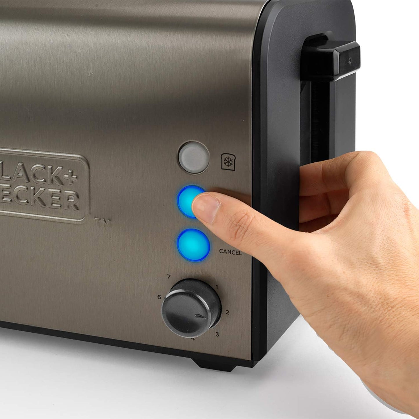 Toaster mit 2 extra breiten Schlitzen, 2 extra breite Schlitze Ohne Klemmen