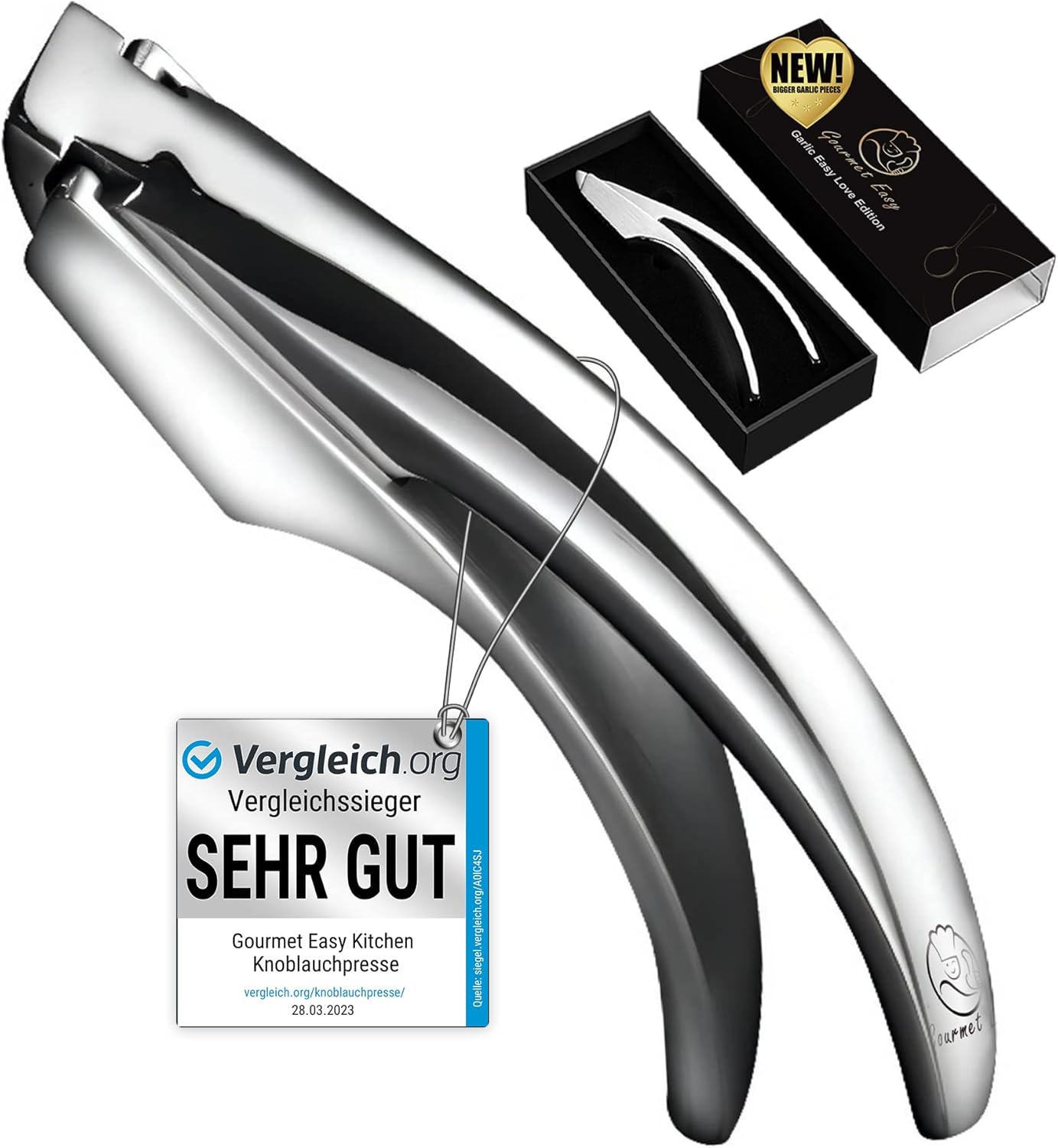 Knoblauchpresse, Grobes Knoblauchhack