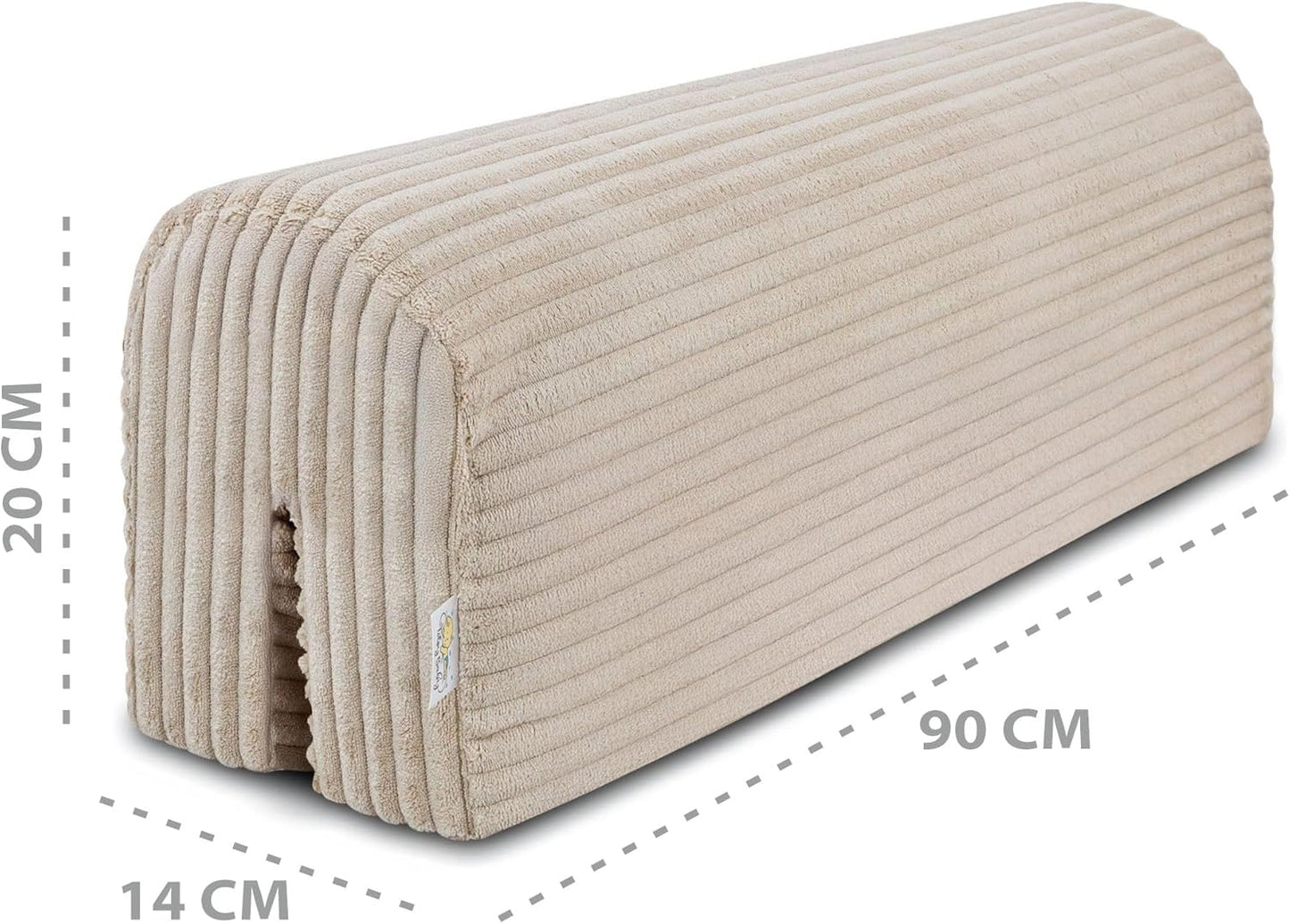 Bettkantenschutz für Kinderbetten, Beige B 90 cm