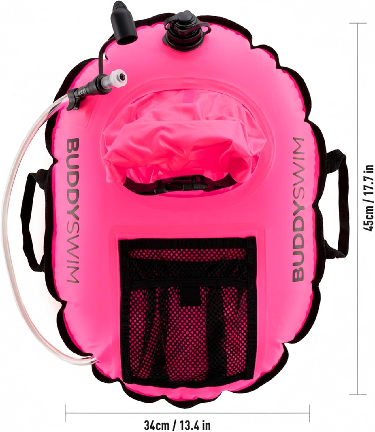 Open Water Schwimmboje mit wasserdichter Tasche, PRORosa