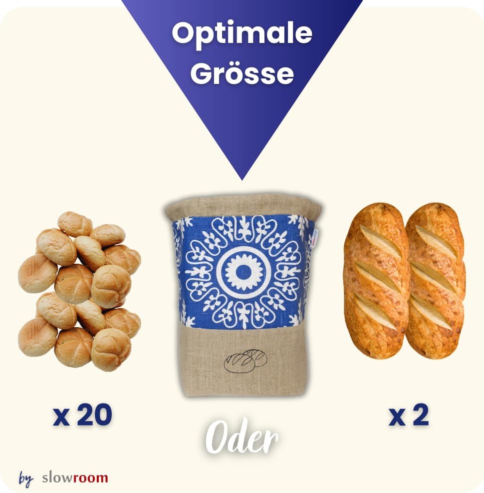 Brotbeutel, 2 in 1 Azur