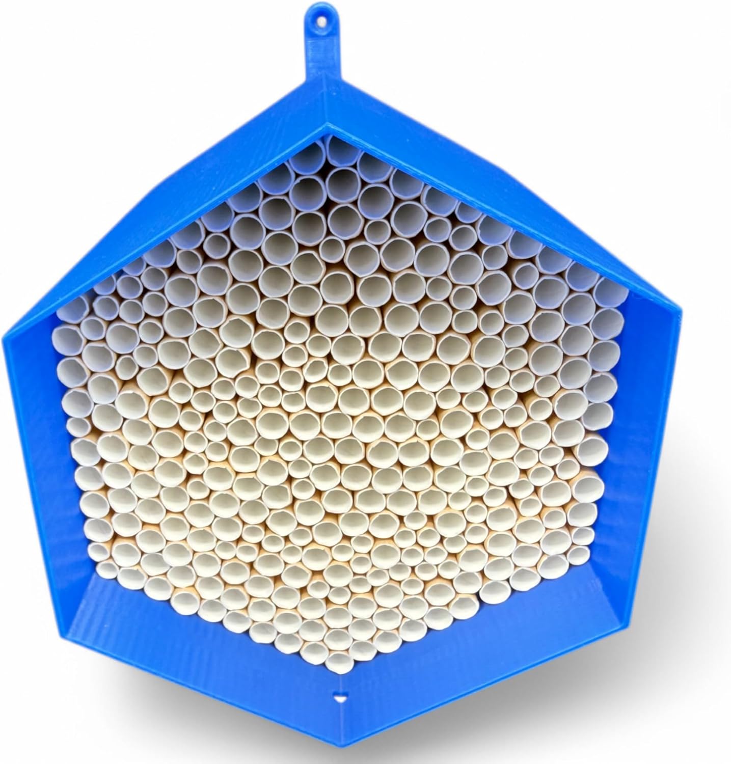 Wildbienen-Nisthilfe mit 300 Nisthülsen, Blau ca. 300 Niströhren