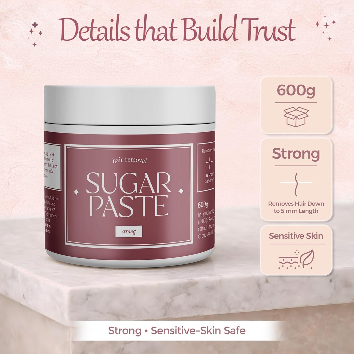Zuckerpaste für Haarentfernung, 600g