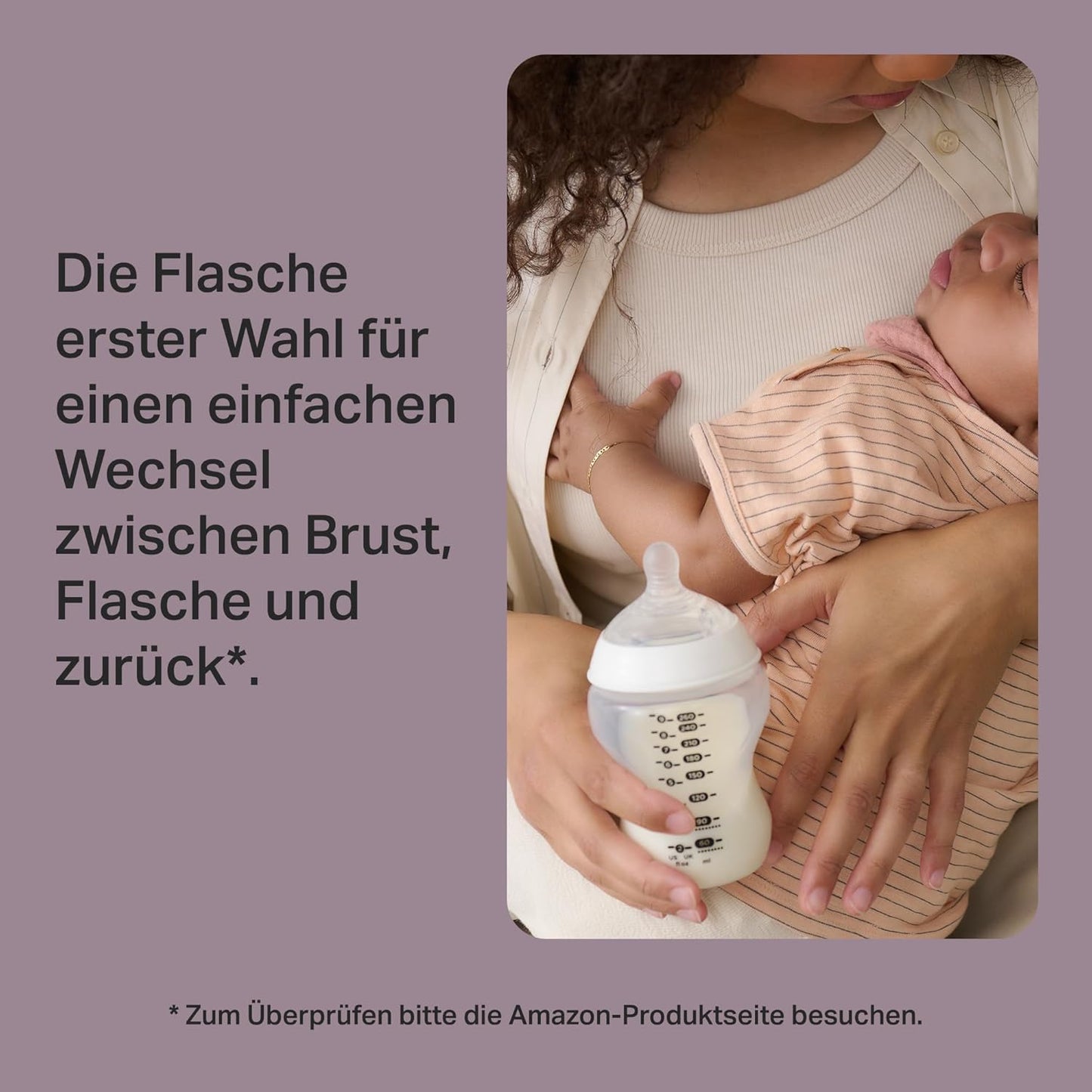 Natural Start Neugeborenen-Set, Anti-Kolik Babyflaschen, Transparent