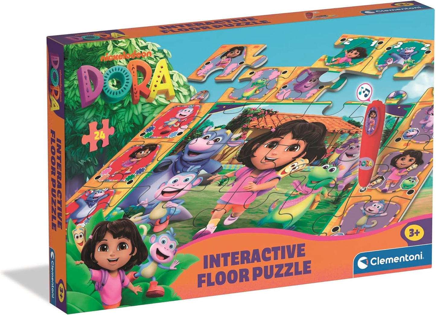 Interaktives Quiz-Bodenpuzzle für Kinder (24 Teile)