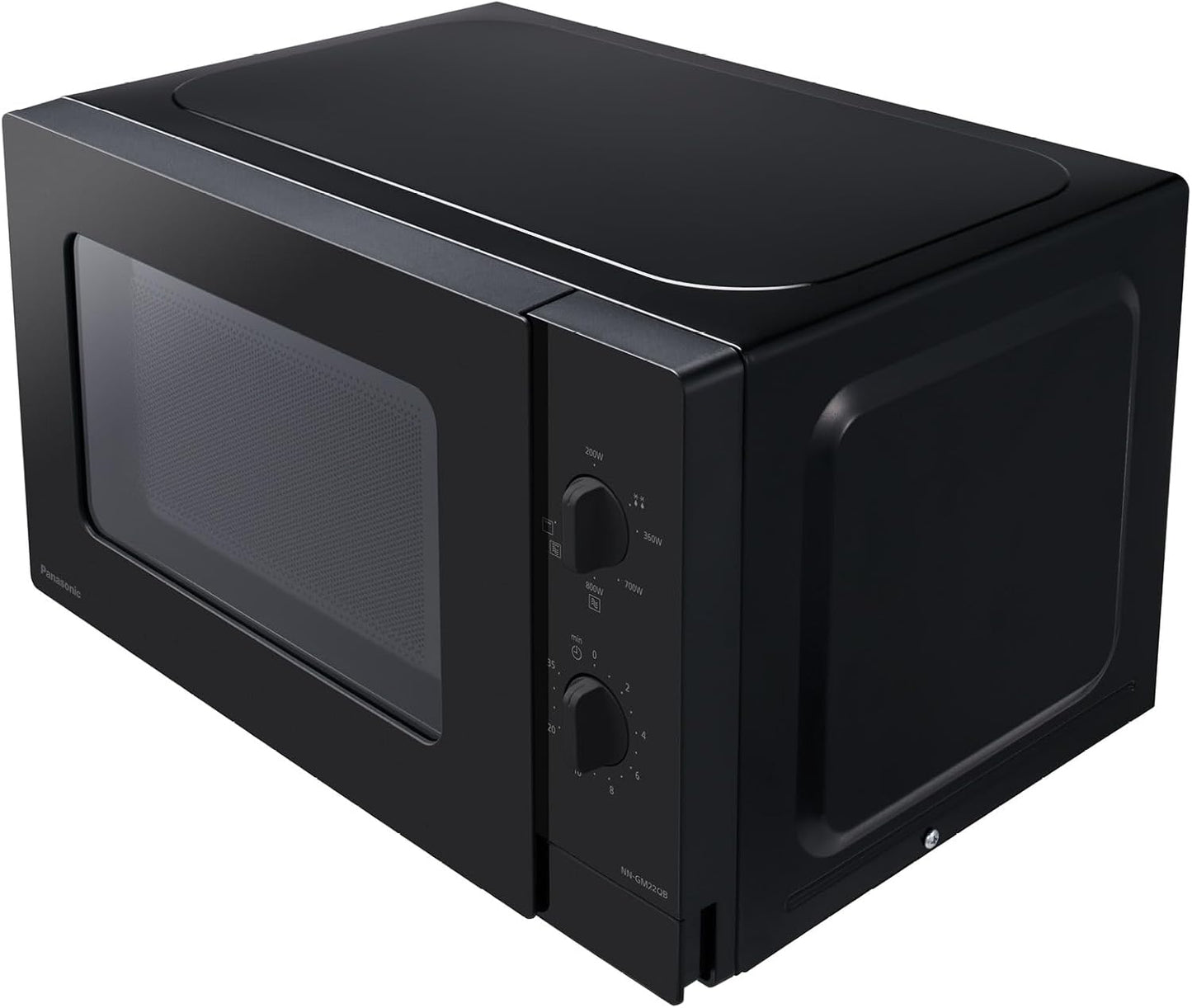 Grill-Mikrowelle NN-GM22QBEPG mit Glasplatte & Timer, Mit Grill Compact Schwarz