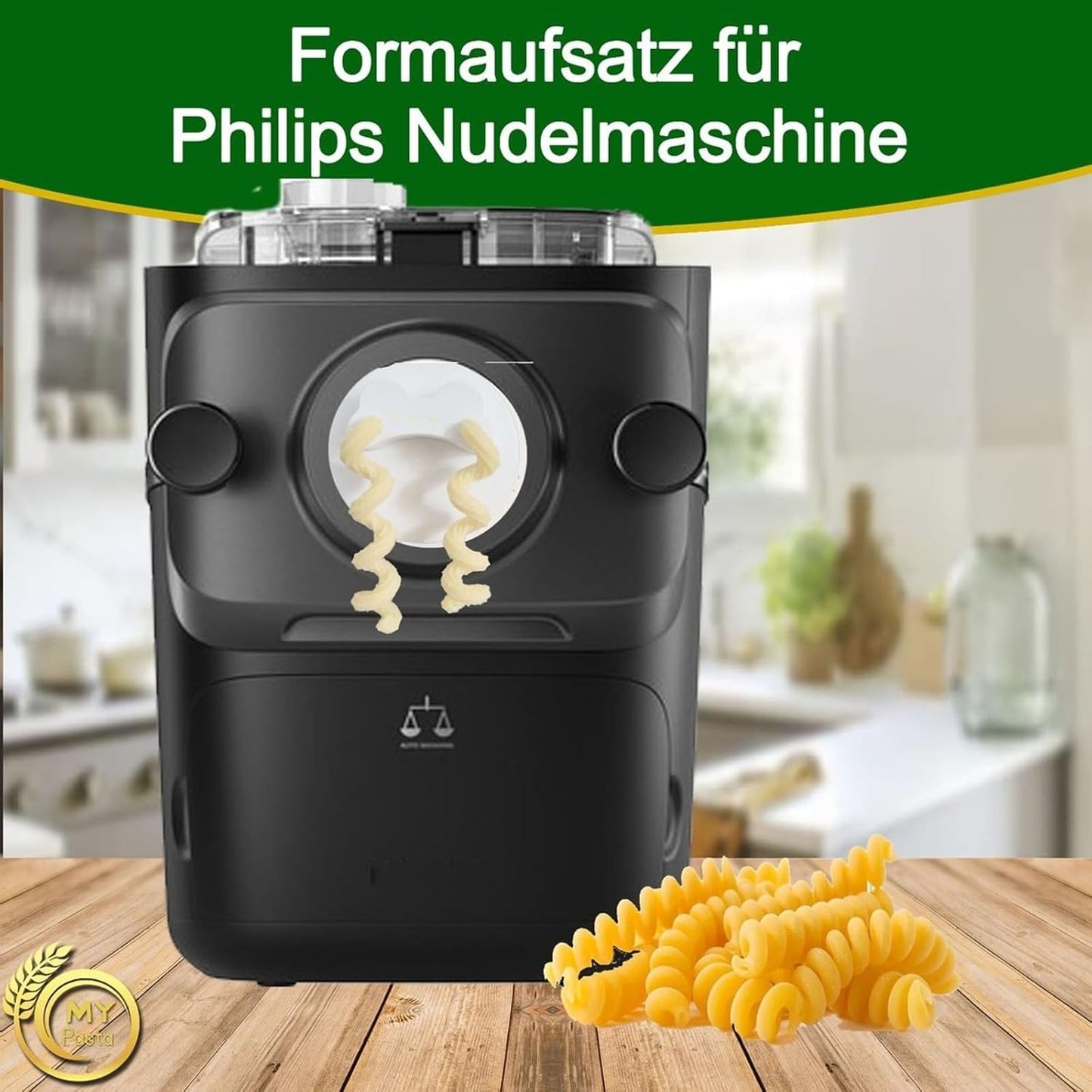 Pastamaker-Matrize Fusilli Rolli Trulli für Philips
