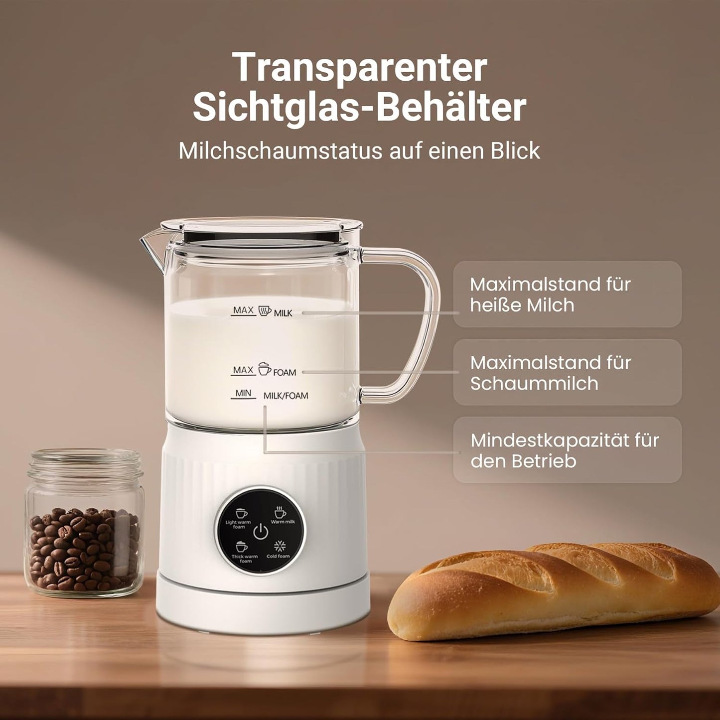 Elektrischer Milchaufschäumer