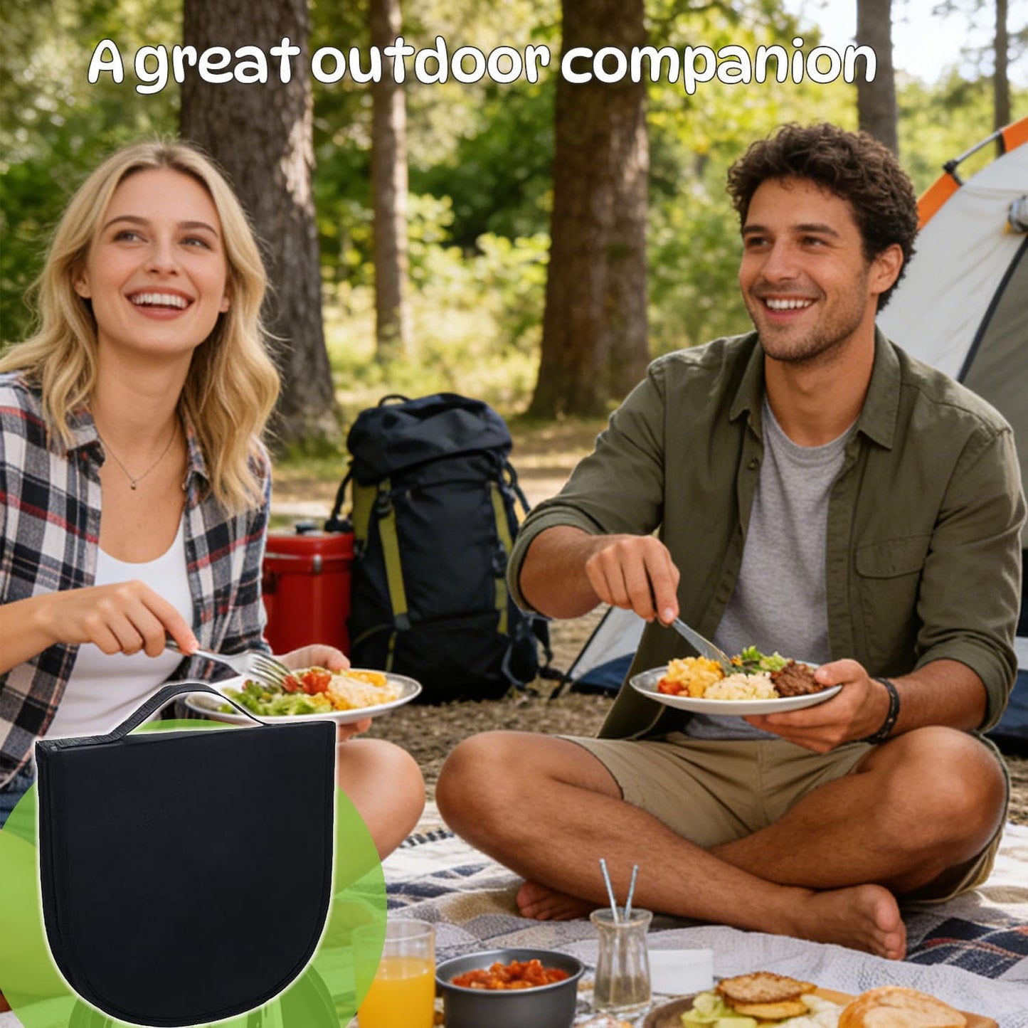 Camping Geschirr- und Besteckset, 4