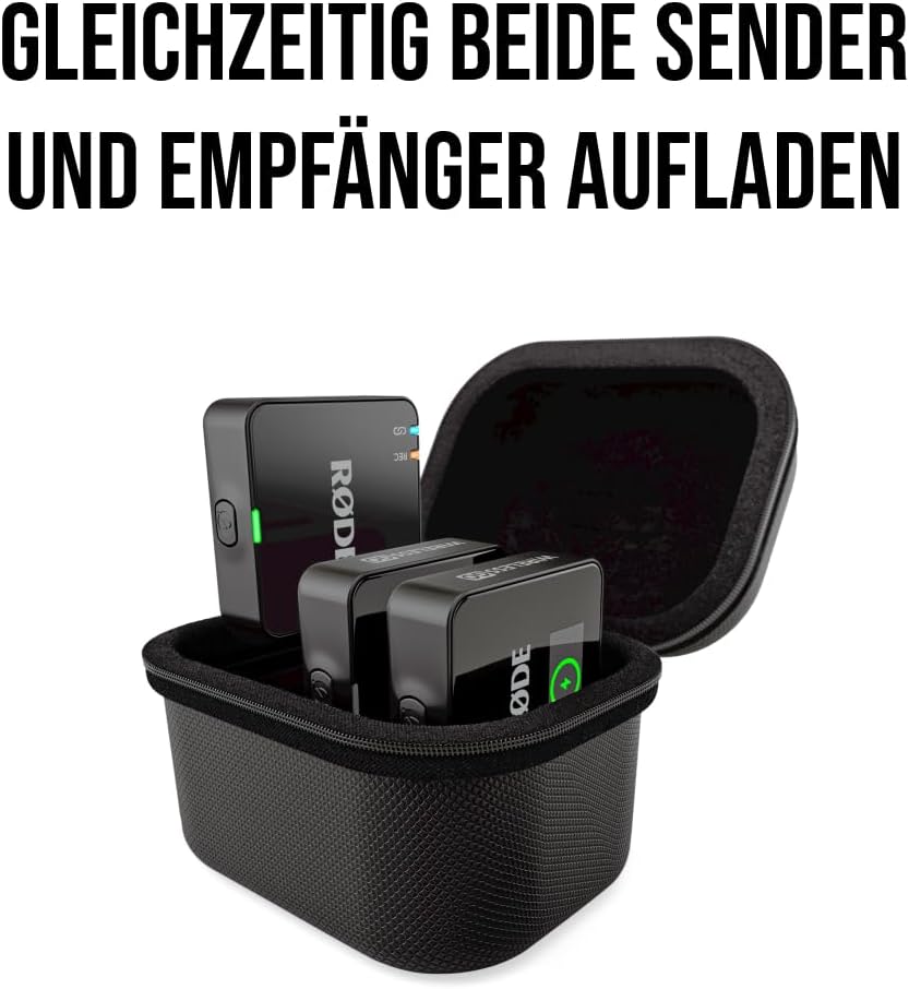 Ladecase für Wireless GO Gen 3, Einzeln New WIGO GEN3 Charge Case+ Schwarz