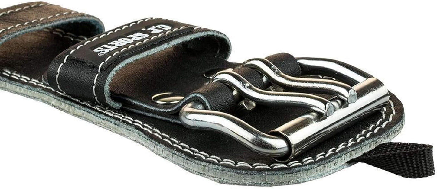 Gewichthebergürtel aus Leder, M Schwarz/Innenfläche Weiss