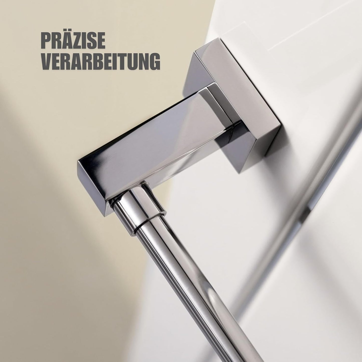Ausziehbarer Handtuchhalter für Heizkörper, magnetisch, Einzelhalterung Chrom