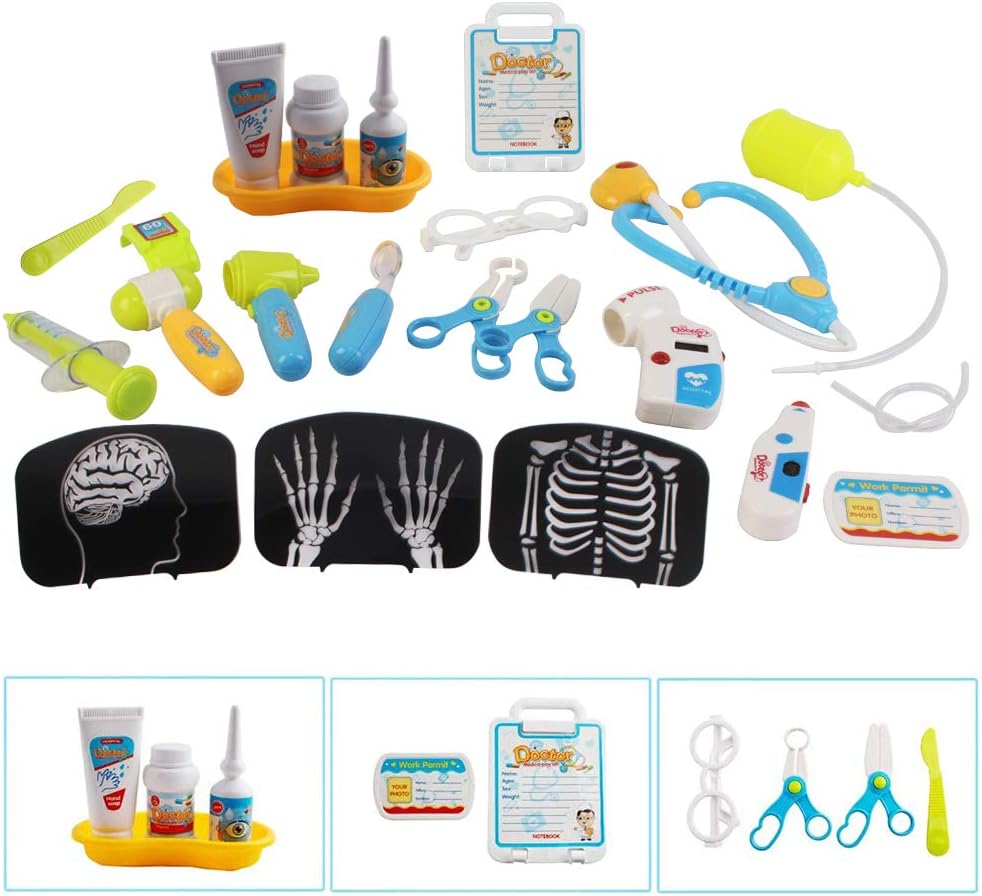23-teiliges Arztkoffer Spielset mit Ton & Licht, 23 stk
