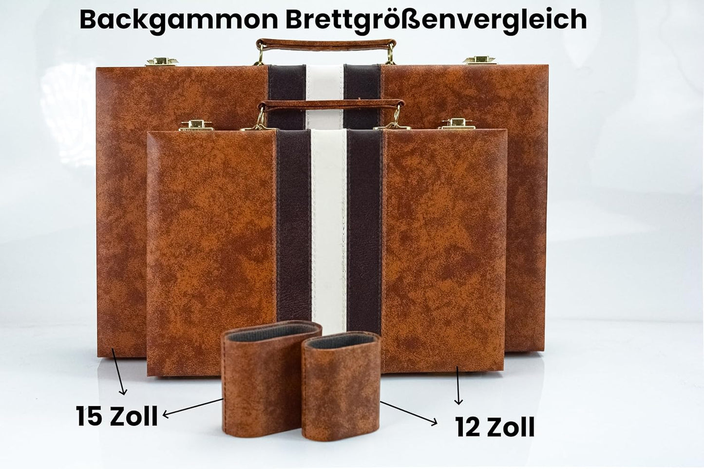 Backgammon Spielset, Braun-11 Zoll