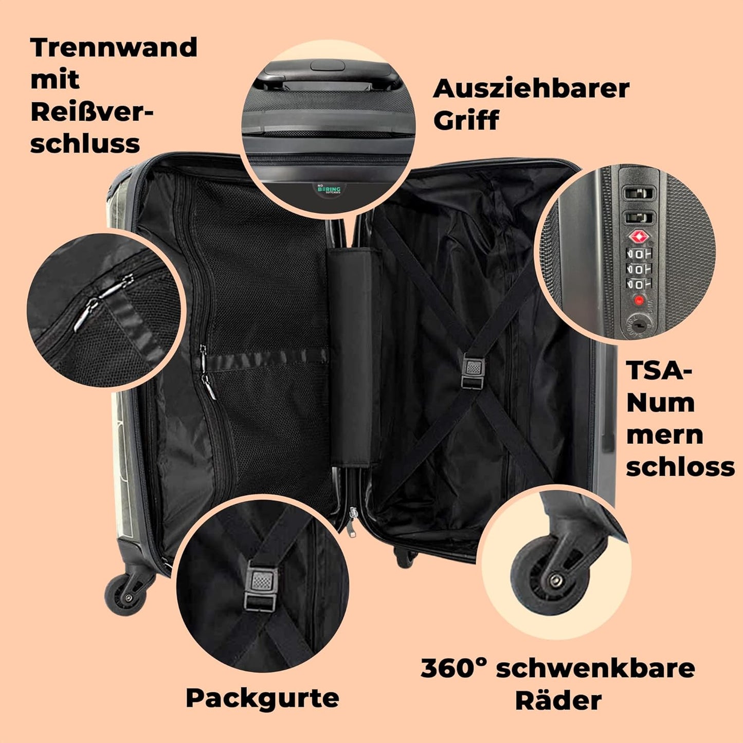 Grosser Trolley-Reisekoffer