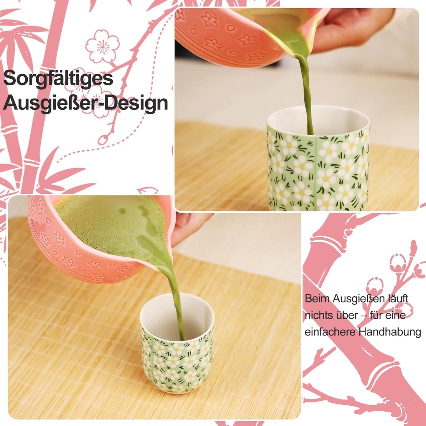 Matcha Tee-Set, Rosa