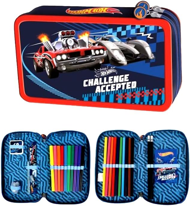 Schulranzen-Set mit Hot Wheels Autos