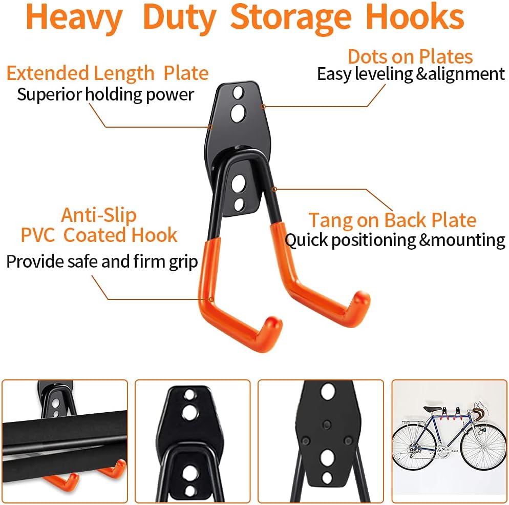 Wandhaken Set, Orange, 8pc