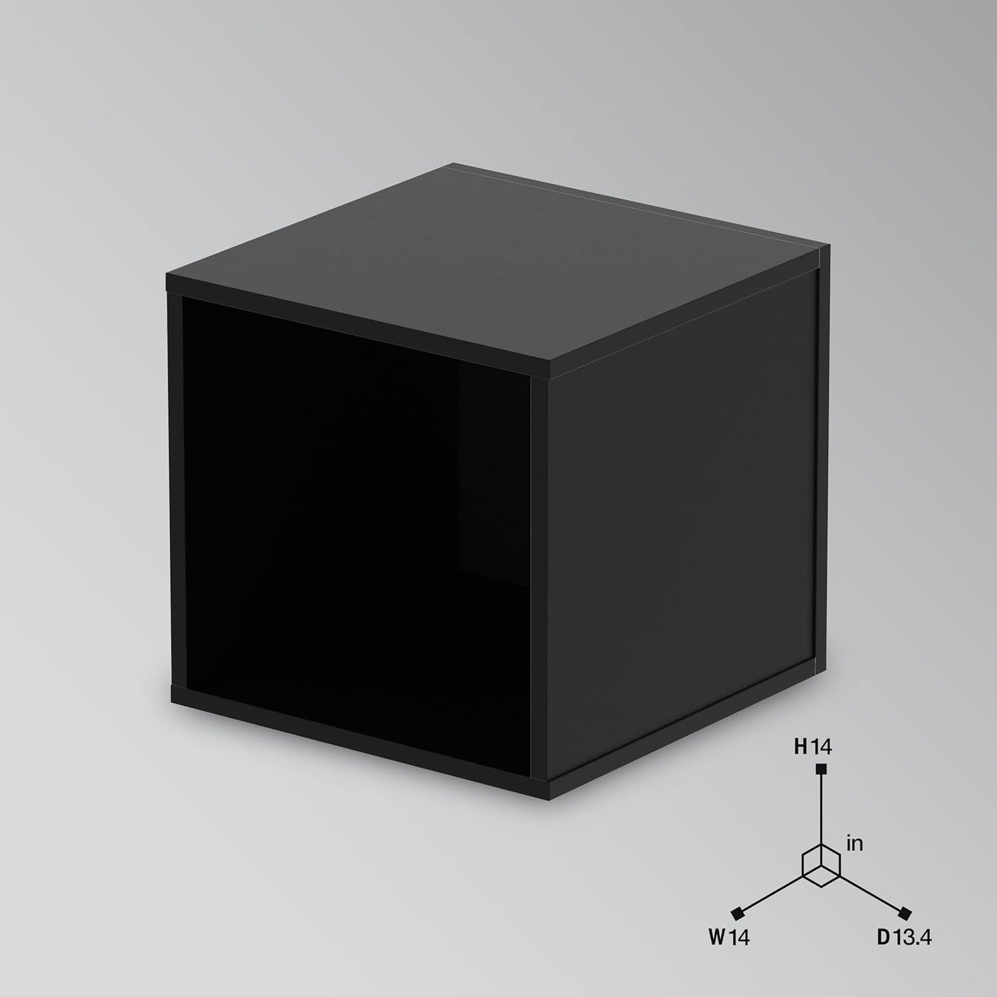 Record Box für 110 Schallplatten, ['Schwarz', 'Weiss']