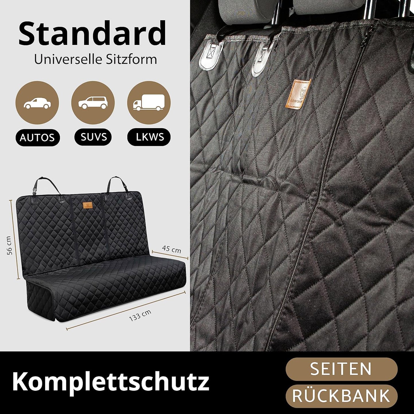 Hunde-Autositzbezug (Universal, wasserfest), Universell